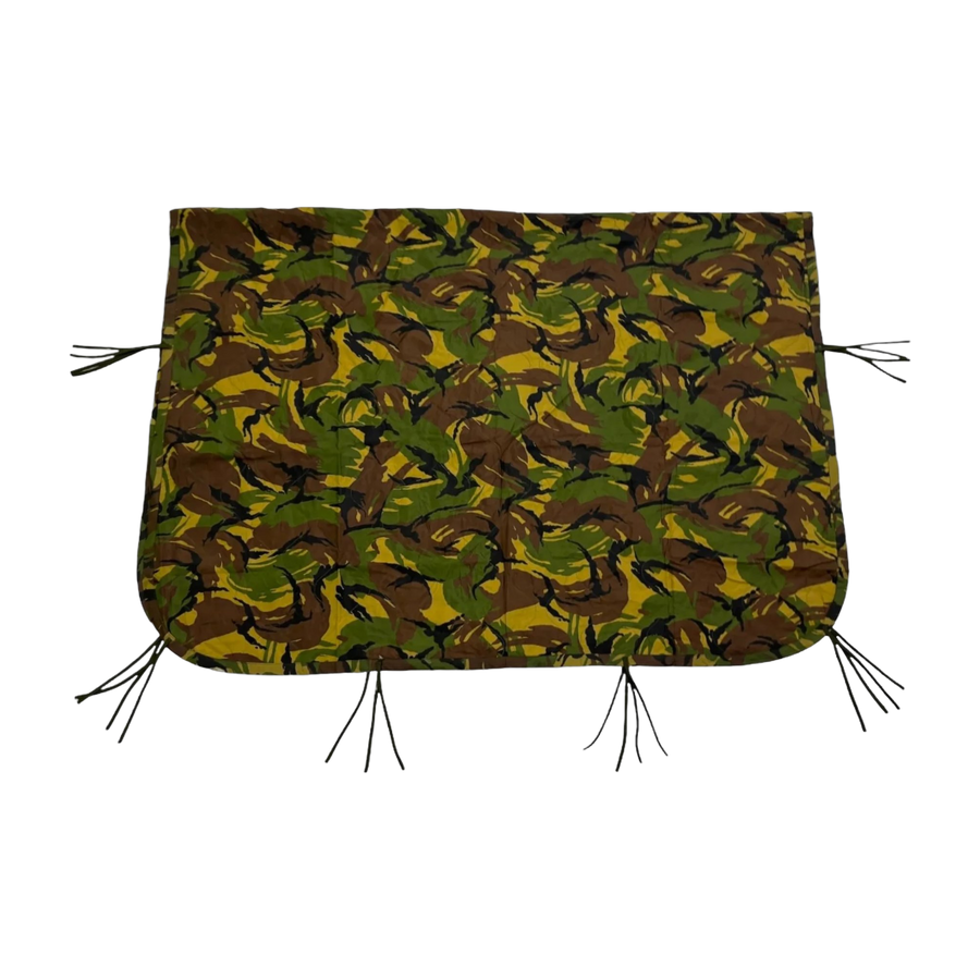 Dutch Army Woobie Poncho Liner DPM Camo Thermal Military Blanket Supergrade Woodland Camouflage