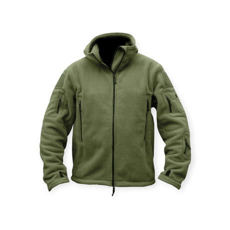 Kombat UK Olive Green Military Style Recon hoodie zip up jumper 