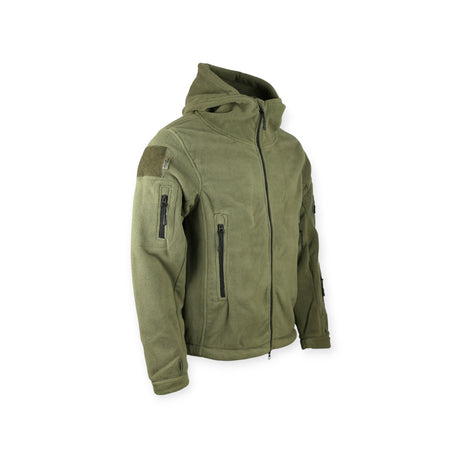 Kombat UK Olive Green Military Style Recon hoodie zip up jumper 