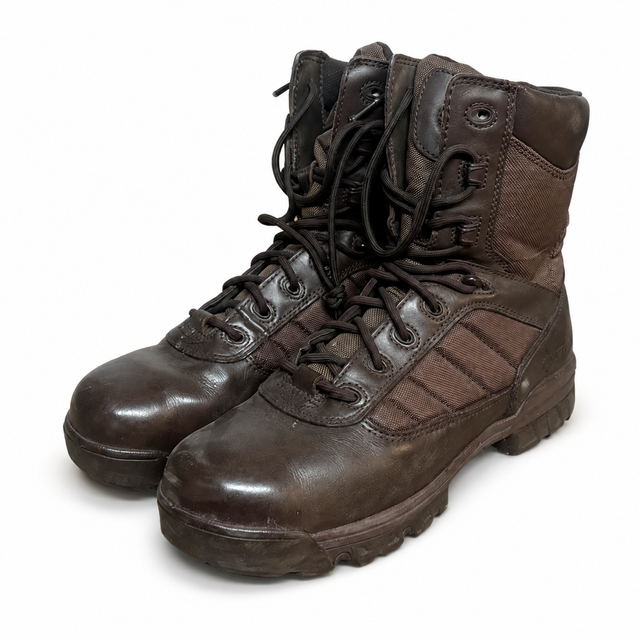 Bates brown British Army patrol combat boots front view