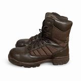 Bates brown leather military patrol boots side view