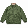 British Army PCS thermal reversible jacket in olive green, front view
