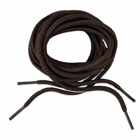 Pair of brown 150cm round boot laces