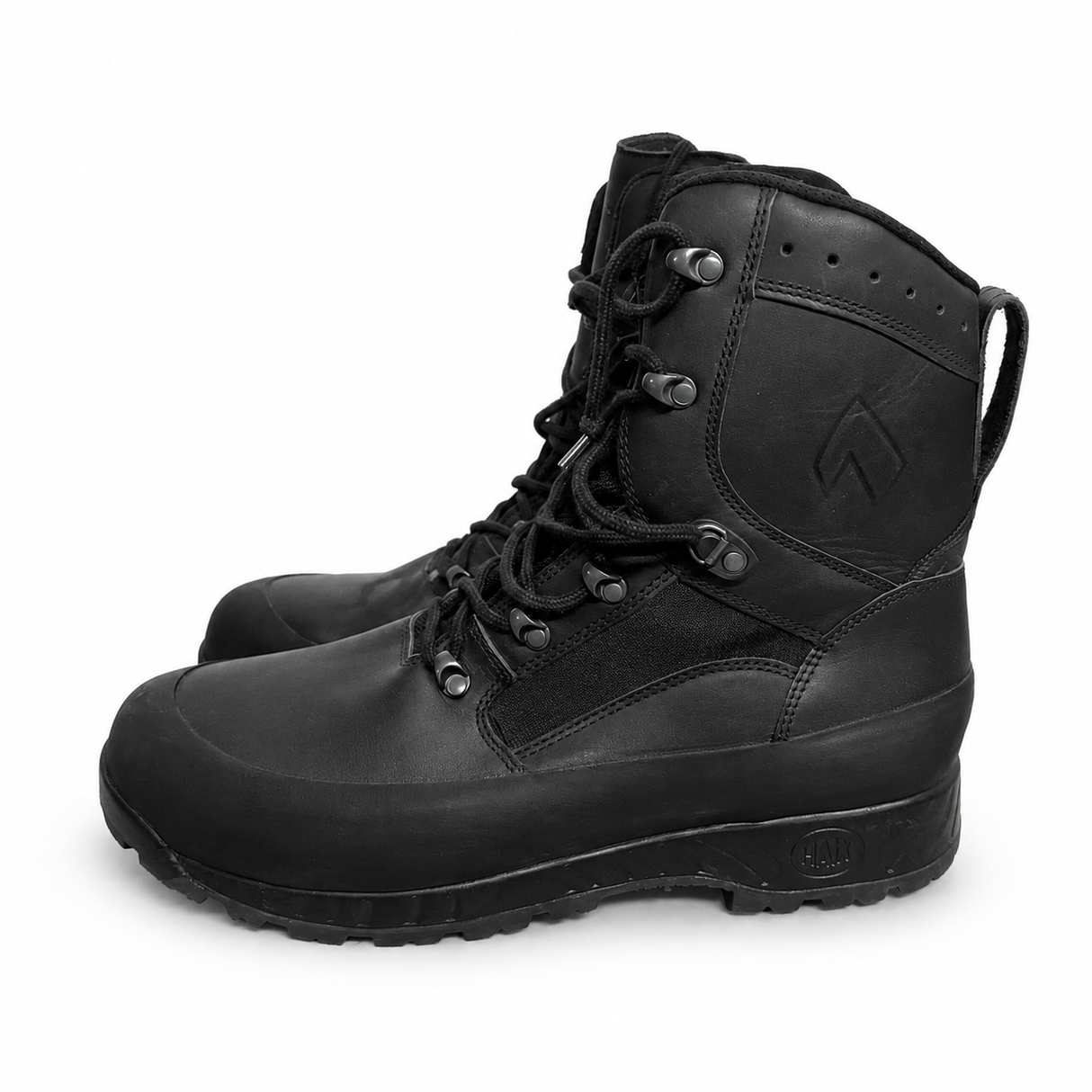 HAIX black leather High Liability combat boots side view