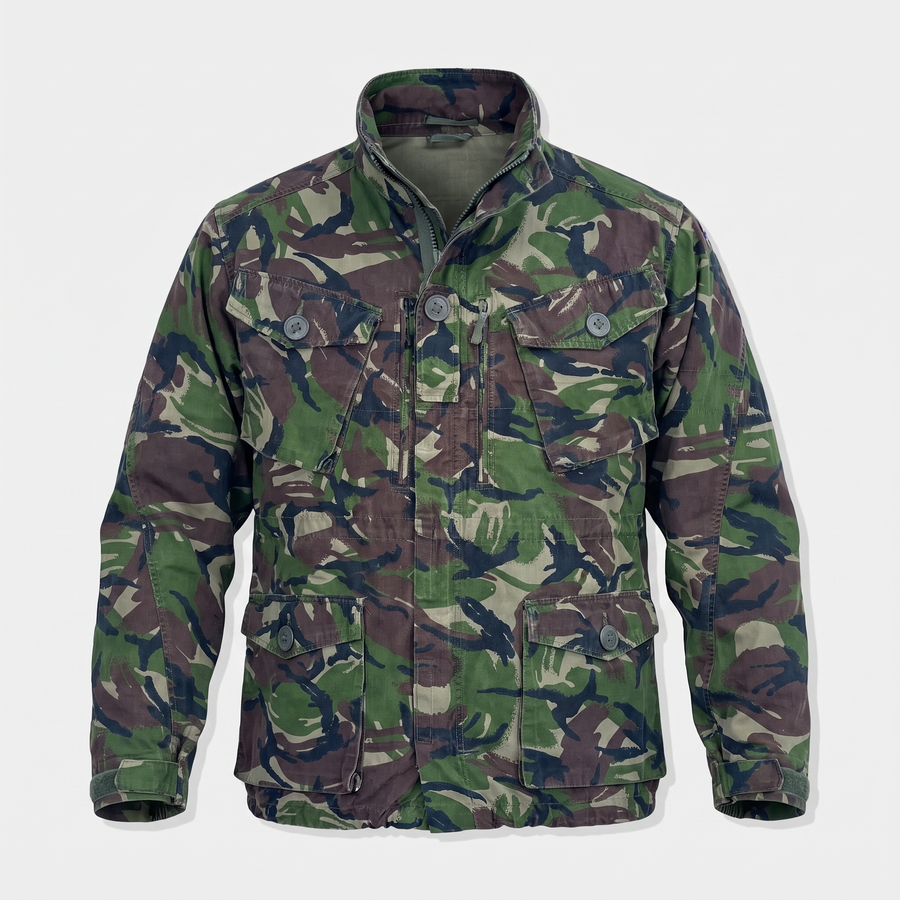 British Army DPM Combat Smock front view, genuine military surplus