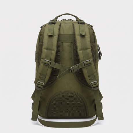 Battalion 25L Tactical MOLLE Assault Pack in Olive Green – back