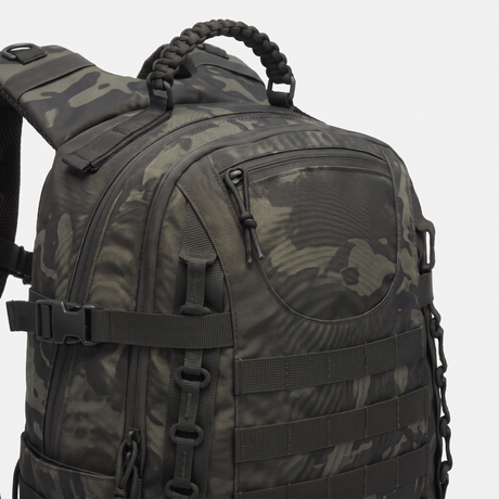 Battalion 38L Tactical MOLLE Rucksack in Black Camo – detail