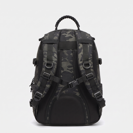 Battalion 38L Tactical MOLLE Rucksack in Black Camo – back
