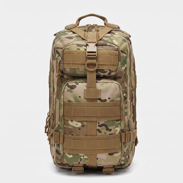 Battalion 25L Tactical MOLLE Assault Pack in Multicam – front