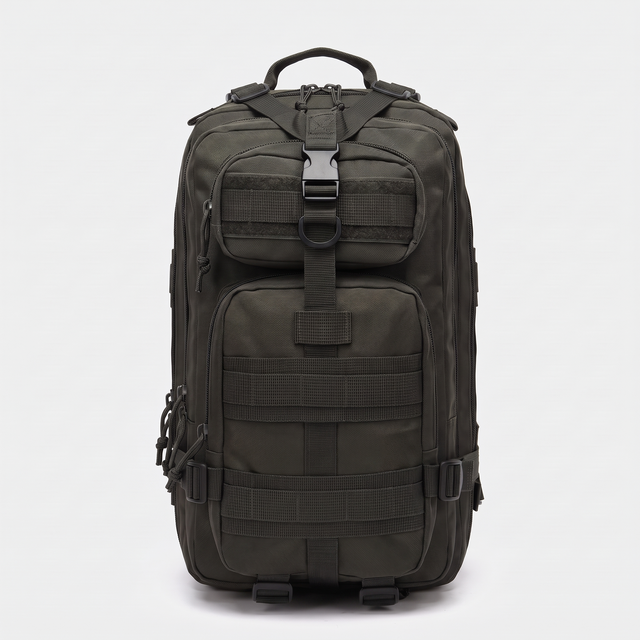 Battalion 25L Tactical MOLLE Assault Pack in Black – front