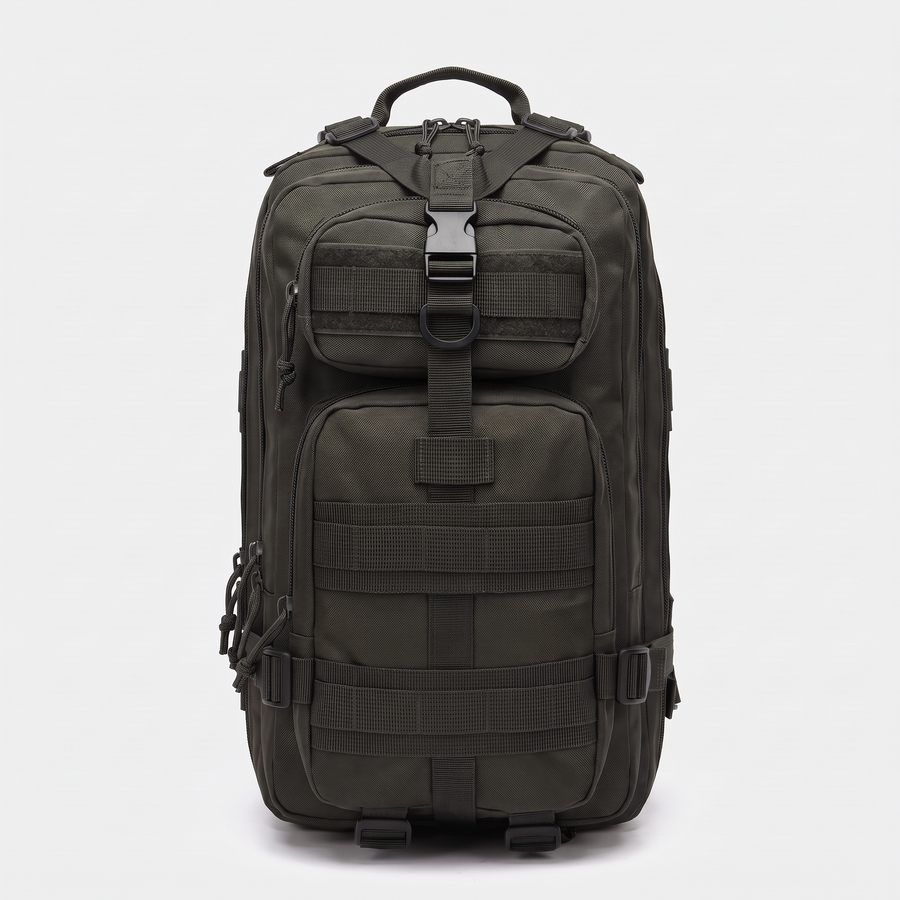 Battalion 25L Tactical MOLLE Assault Pack in Black – front