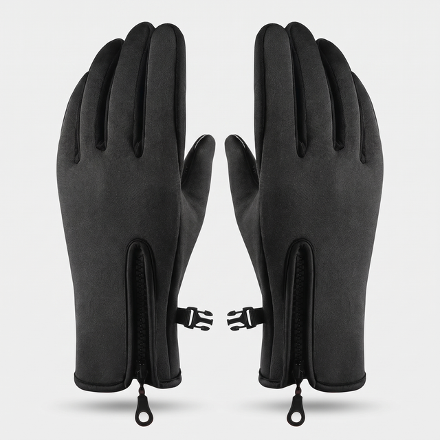 Battalion Touchscreen Winter Gloves in Black – front