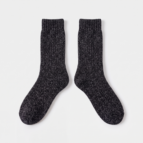 Battalion Thick Boot Socks 3-Pack in Black – flat