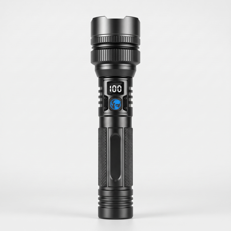 Battalion USB-C Rechargeable Zoom LED Torch in Black – side