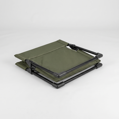 Battalion Folding Low-Back Camp Chair in Olive Green – folded