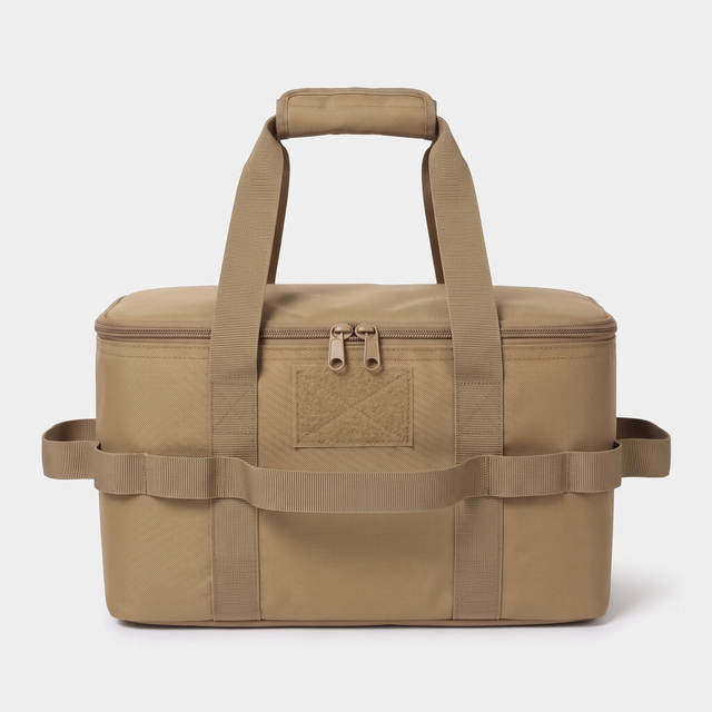 Battalion Camp Kitchen & Gas Canister Tool Bag in Khaki – front
