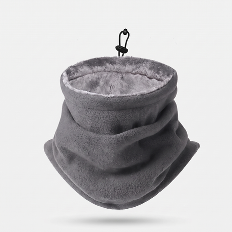 Battalion Fleece Neck Warmer in Grey – side