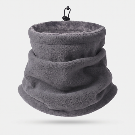 Battalion Fleece Neck Warmer in Grey – back