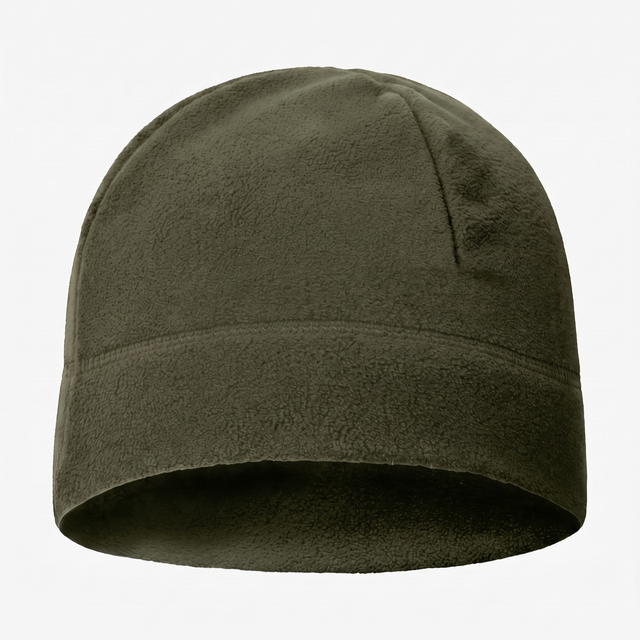 Battalion Fleece Watch Cap in Olive Green – front