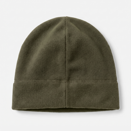 Battalion Fleece Watch Cap in Olive Green – detail
