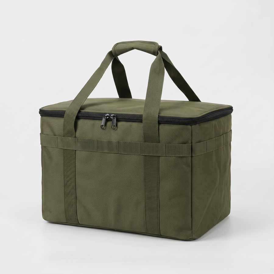 Battalion 30L Insulated Camping Storage Bag in Olive Green – front