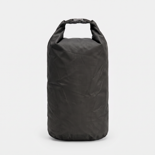 Battalion Roll-Top Dry Bag in Black – front