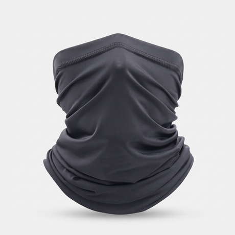 Battalion Lightweight Neck Gaiter in Dark Grey – front