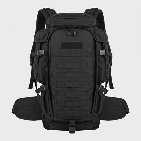 Battalion Field Rucksack MOLLE tactical backpack with waist belt in Black