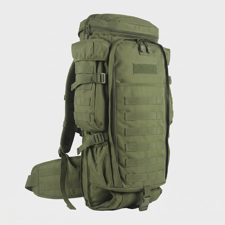 Battalion Field Rucksack MOLLE tactical backpack with waist belt in Olive Green