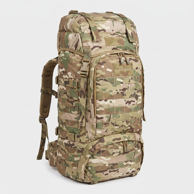 Battalion Oxford MOLLE Pack 40L tactical hiking backpack in MultiCam