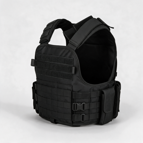Battalion Elite Tactical MOLLE Vest in Black, side view
