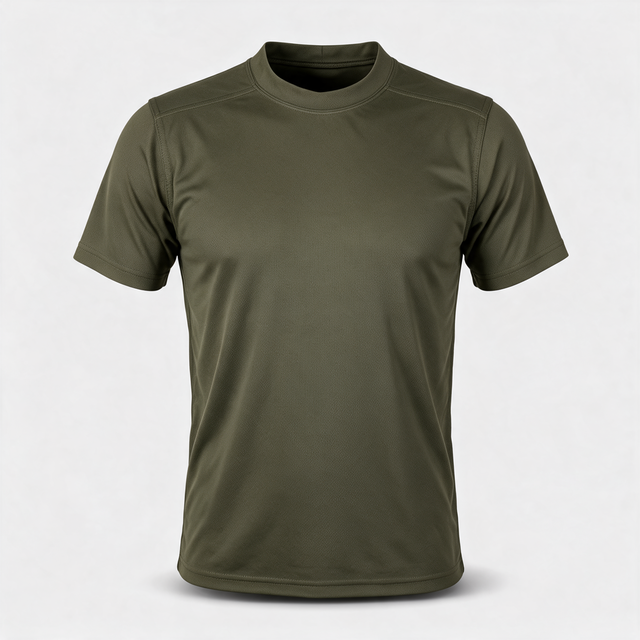 British Army Olive Green Coolmax T-Shirt – front