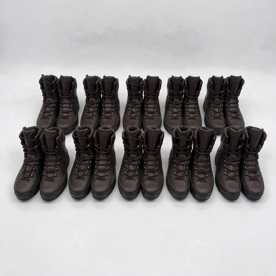 Ten pairs of Iturri Gore-Tex cold wet weather British Army combat boots