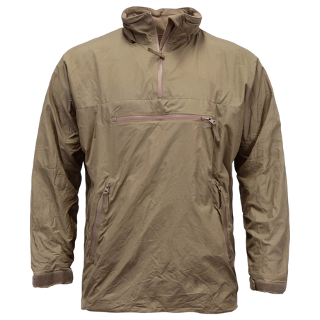 Genuine British Army PCS thermal smock in light olive with fleece lining and zipped pockets