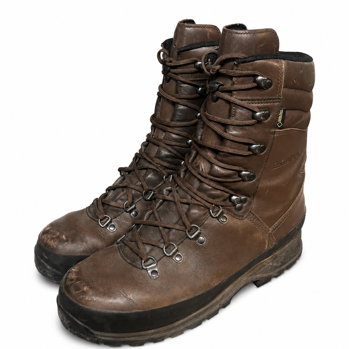 LOWA Mountain GTX brown leather Gore-Tex combat boots – British Army surplus