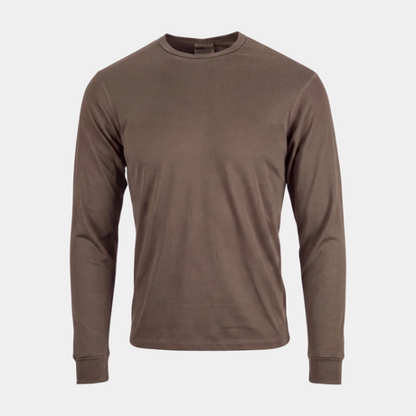 Genuine British Army Long Sleeve Thermal Base Layer Top – Brown