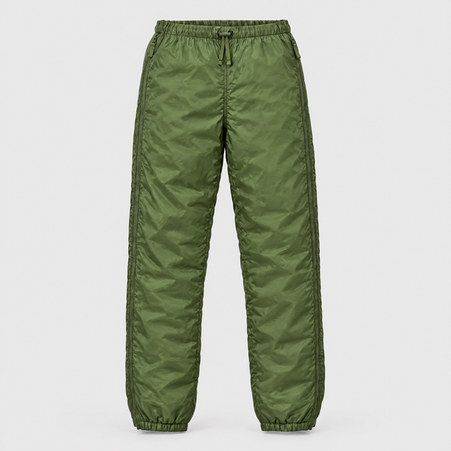 PCS reversible thermal softie trousers olive green