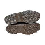 Sole detail of Haix British Army Cold Weather boots showing deep terrain tread, oil and slip-resistant outsole