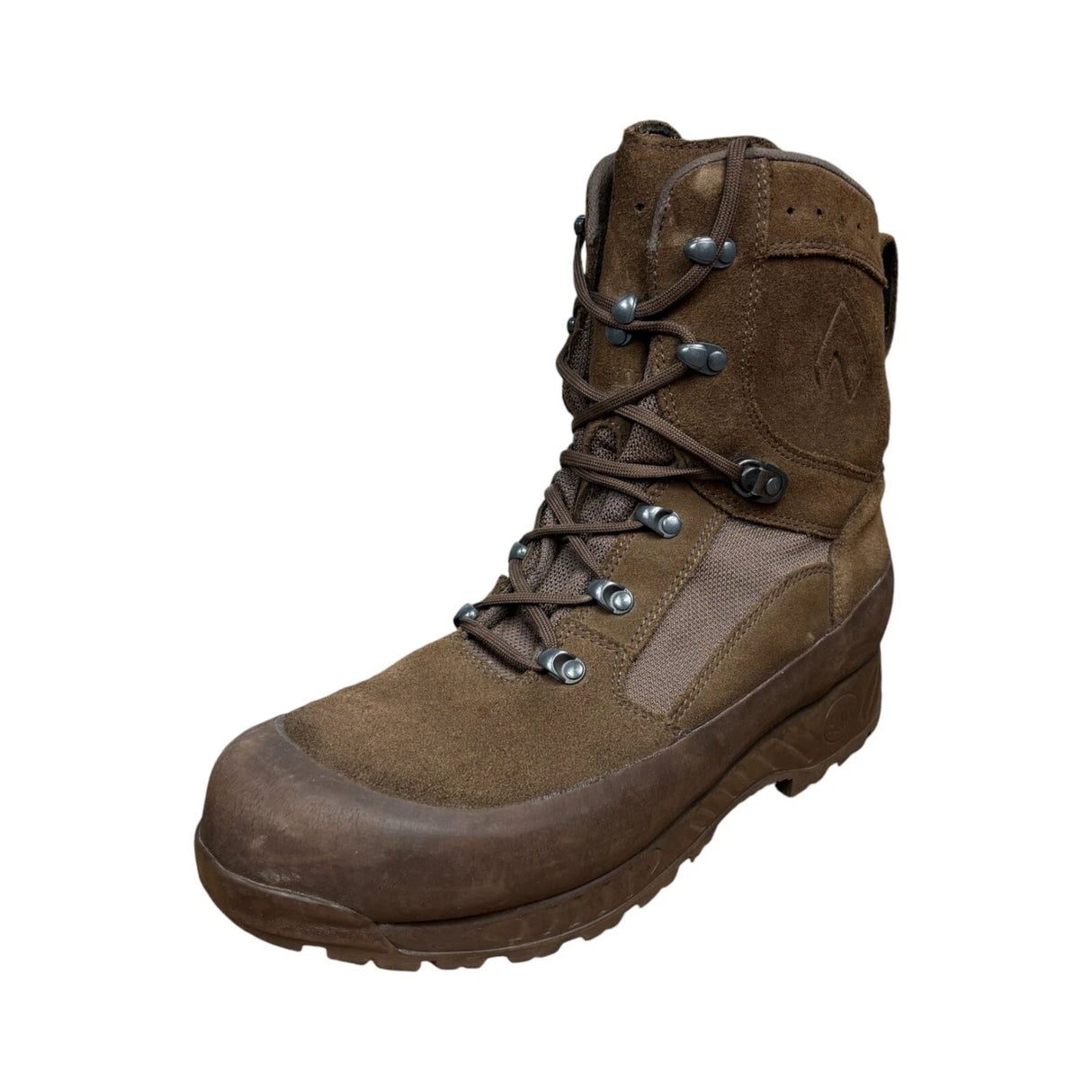 British Army Brown Combat Boot Side Profile High Ankle Military Surplus Footwear