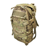 British Army MTP Virtus 17L Assault Pack daysack, genuine issue, front view showing MOLLE webbing and side compression straps