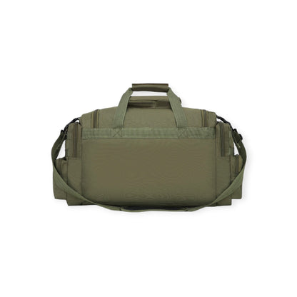 Olive Green Military Style Kombat UK Saxon Travel Holdall Bag wi adjustable straps and MOLLE compatible suitable for any deployment, outdoors or camping