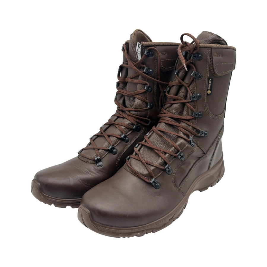 YDS Swift Temperate brown GORE-TEX British military combat boots front view